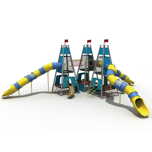 Aire de jeux Triangle Rope Kids Tower avec Rocket Tower