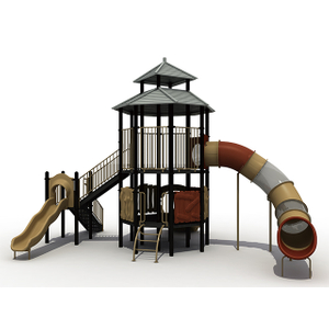 Équipement extérieur de Playset de terrain de jeu de pavillon d'enfants de parc d'attractions