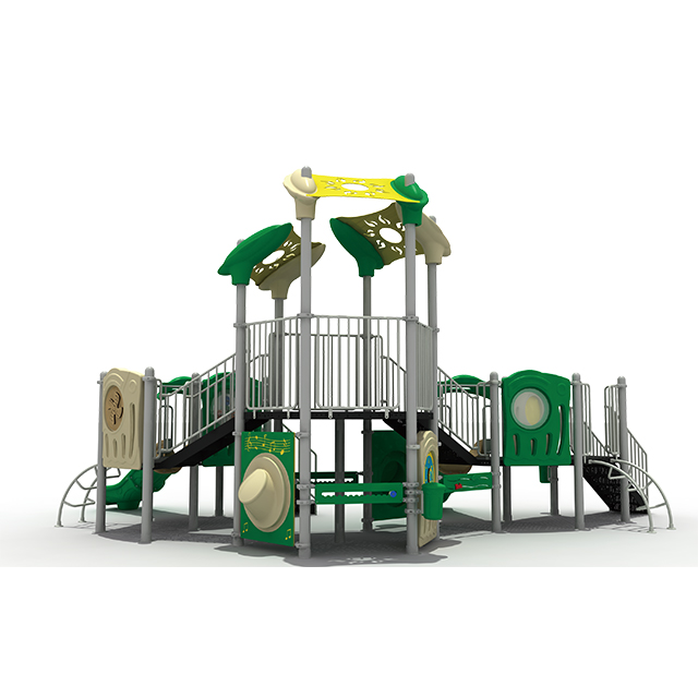 Équipement extérieur coloré de terrain de jeu de glissière d'enfant de parc moderne