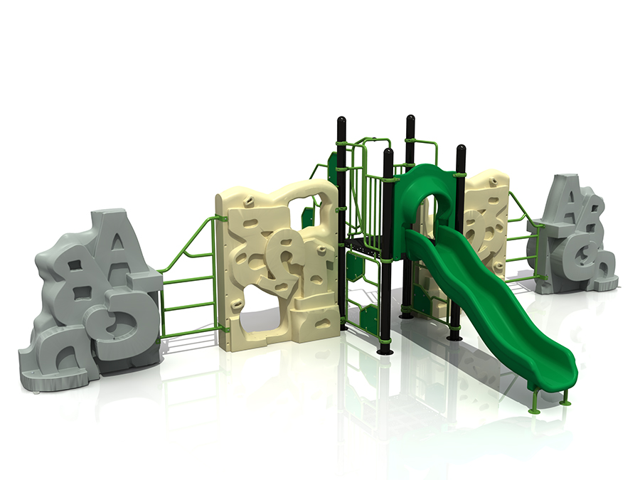 Ensemble de jeu de mur d'escalade en plastique pour aire de jeux pour enfants en plein air pour la maternelle