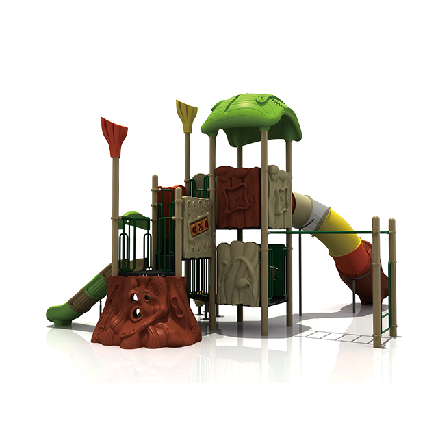 Équipement en plastique de maison de jeu de terrain de jeu extérieur de forêt d'enfants pour l'école