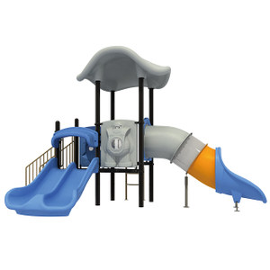 Parc d'attractions espace extra-atmosphérique Playsets Science-fiction toboggan extérieur Playhouse personnalisable équipement de terrain de jeu pour enfants