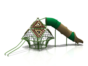 Jardin d'enfants adapté aux besoins du client de terrain de jeu d'escalade de nid d'oiseau extérieur pour les enfants